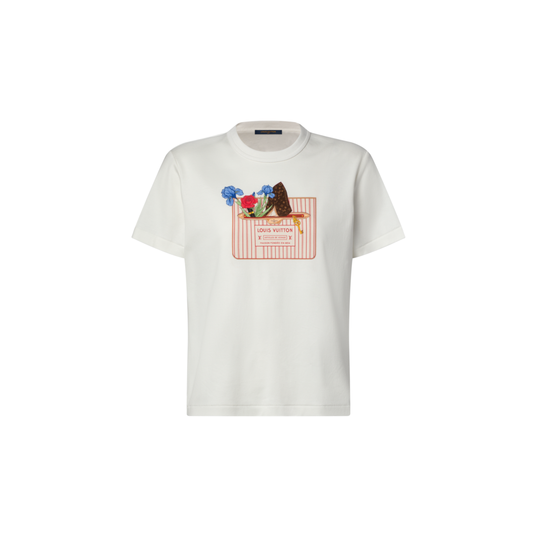 LOUISVUITTONプリントTシャツM ルイ・ヴィトン LV コンサート プリント Tシャツ ブラック メンズ